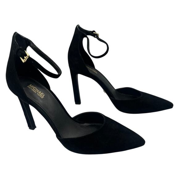 Michael Kors Shoes - Michael Kors MK Pumps D'Orsay Stiletto Heels Lisa Pointed Toe Suede Black 6.5M